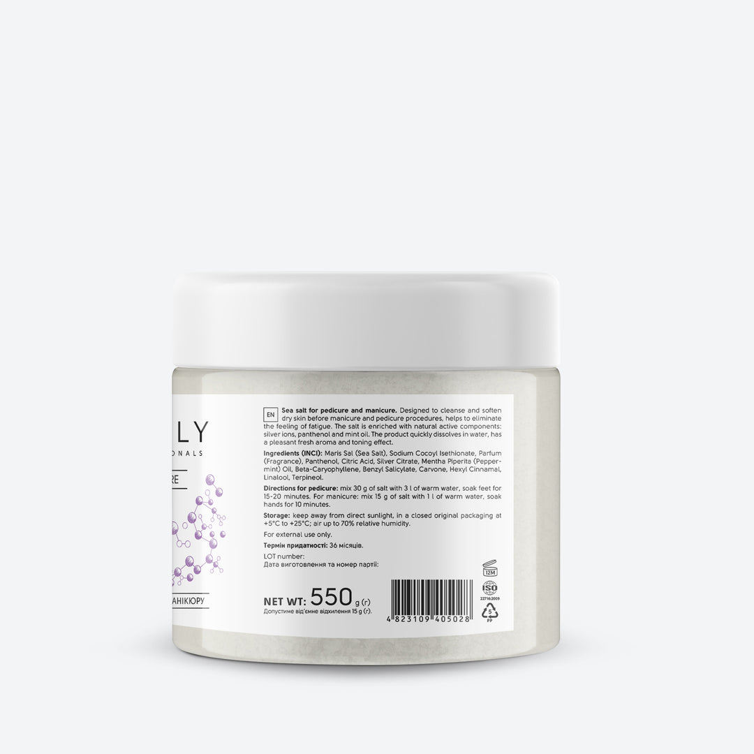 Bath salt with silver ions, panthenol and mint oil - 550 g