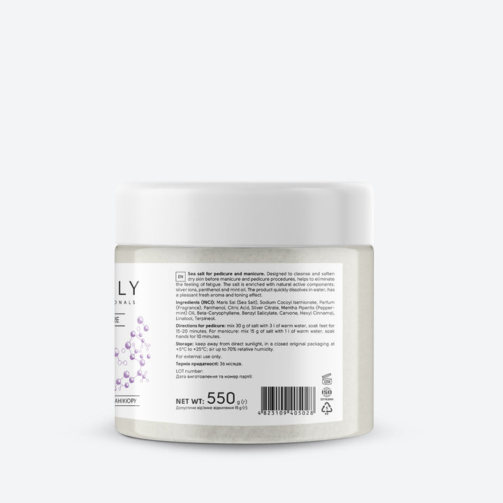 Bath salt with silver ions, panthenol and mint oil - 550 g