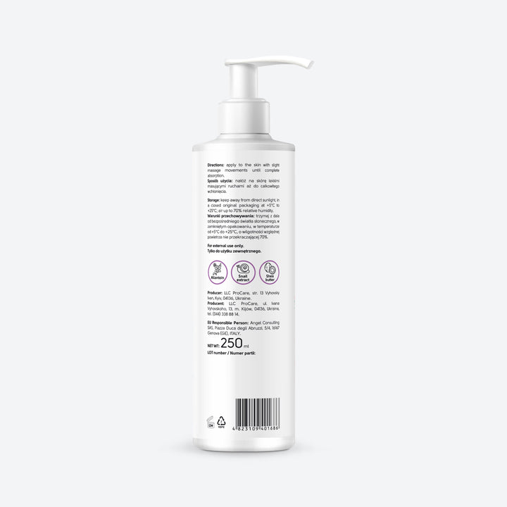 Hand and nail cream with allantoin, snail extract and shea oil - 250 ml