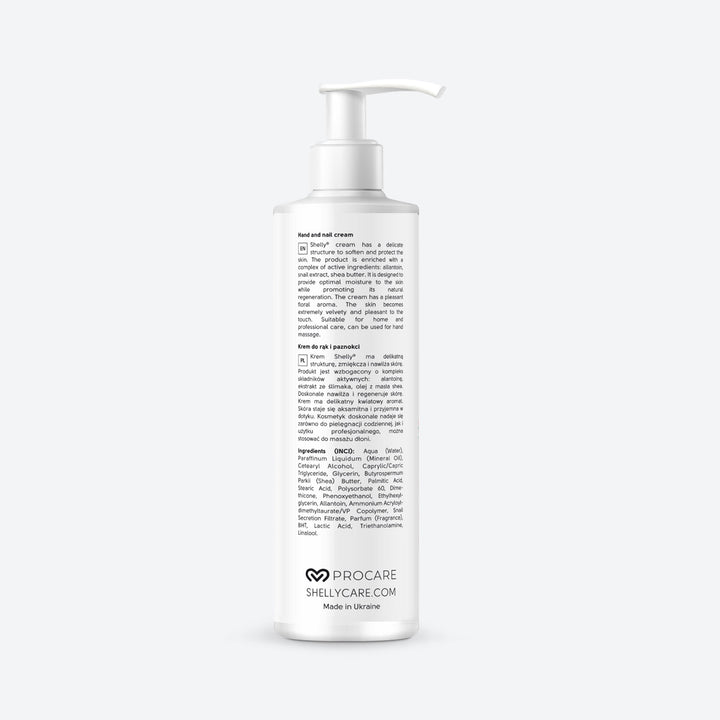 Hand and nail cream with allantoin, snail extract and shea oil - 250 ml