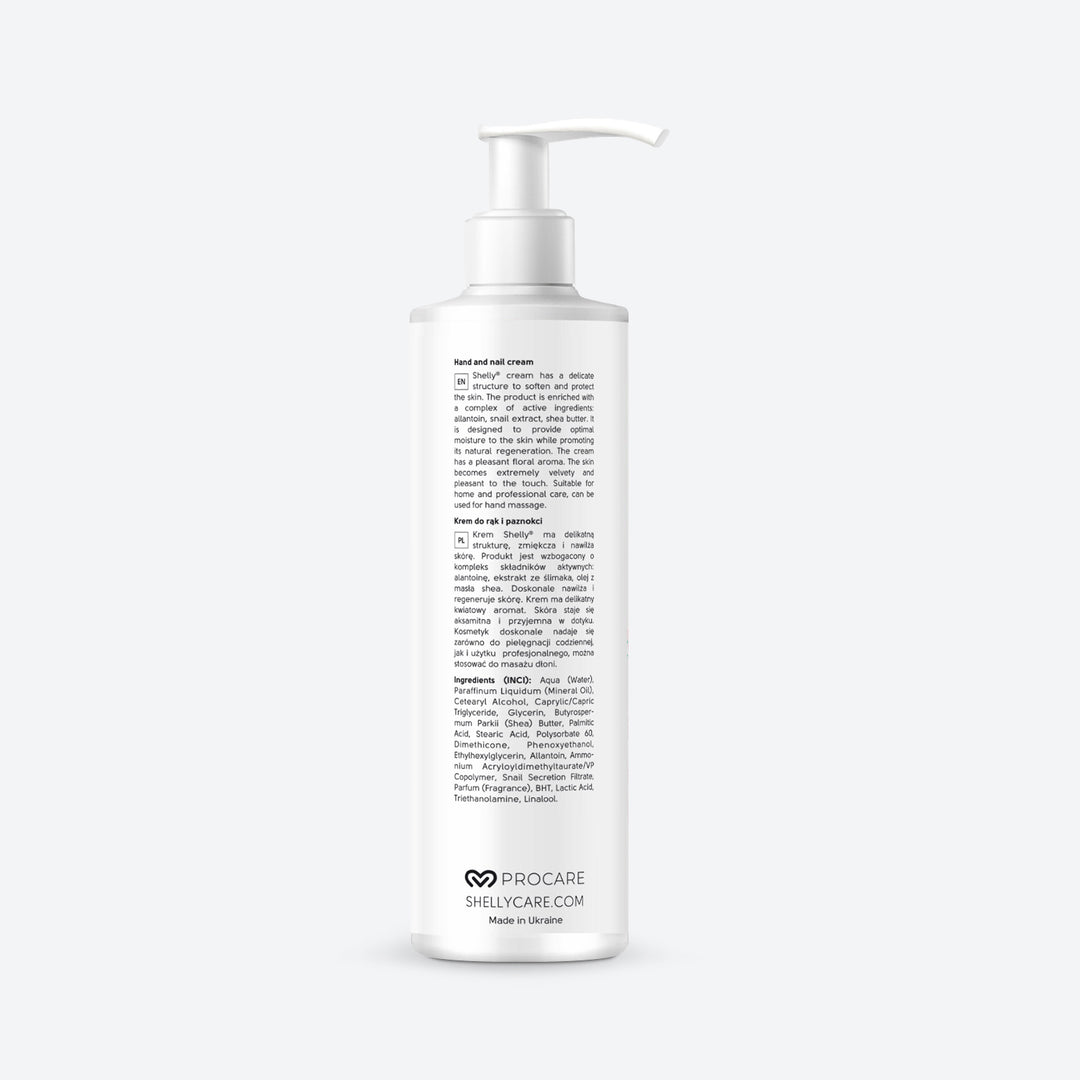 Hand and nail cream with allantoin, snail extract and shea oil - 500 ml