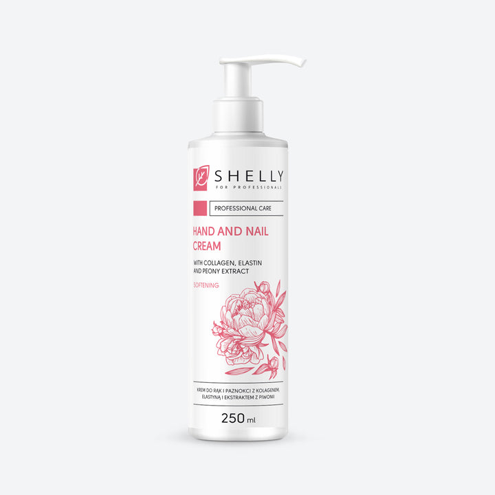 Hands and nails cream with collagen, elastin and peony extract - 250 ml