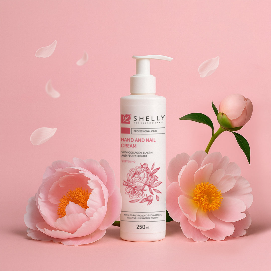 Hands and nails cream with collagen, elastin and peony extract - 250 ml