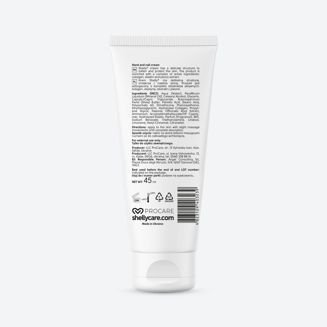 Hands and nails cream with collagen, elastin and peony extract - 45 ml