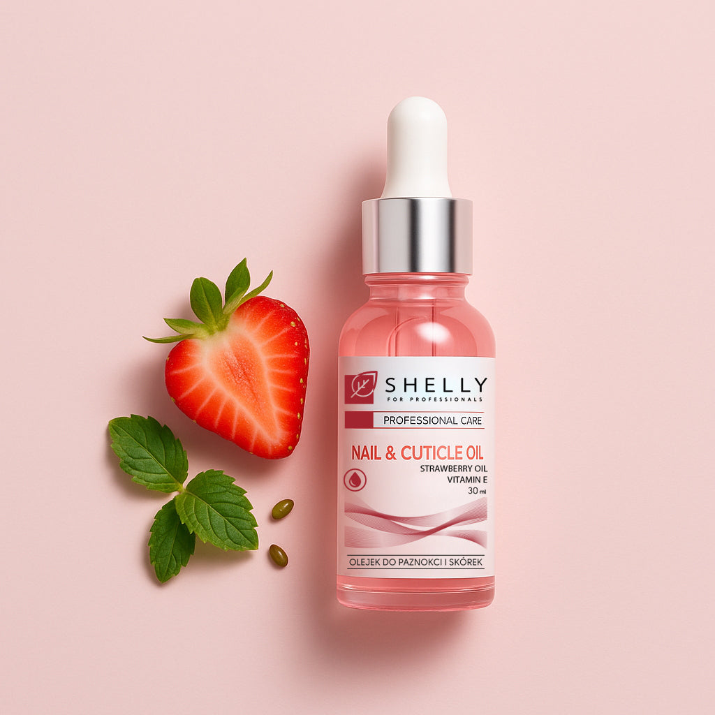 Nail and cuticle oil with strawberry extract and vitamin E - 30 ml