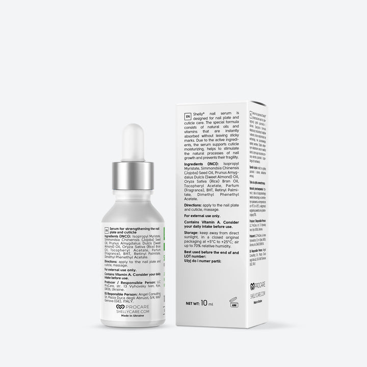 Strengthening nail serum with jojoba oil and vitamins A, E - 10 ml