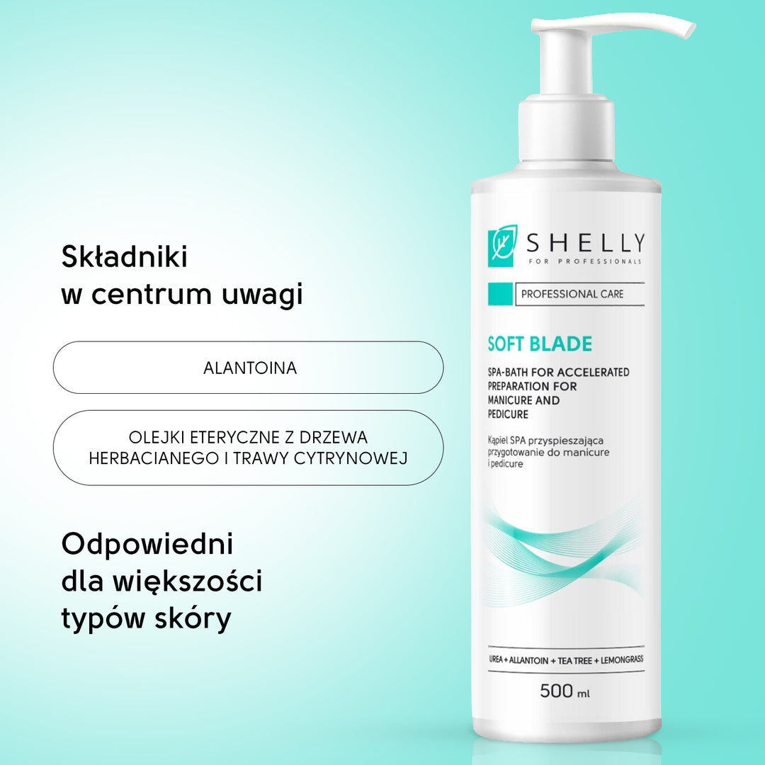Kąpiel SPA do przyspieszonego przygotowania do manicure i pedicure Miękka głownia - 500 ml