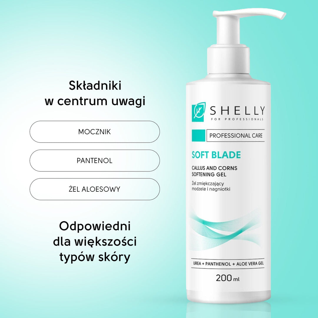 Callus and corns softening gel Soft blade Shelly 200 ml
