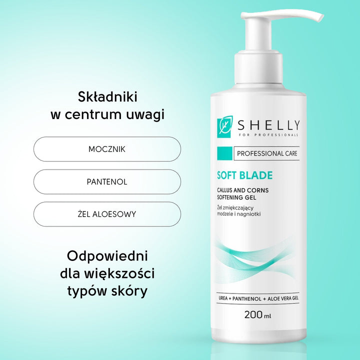 Callus and corns softening gel Soft blade Shelly 200 ml