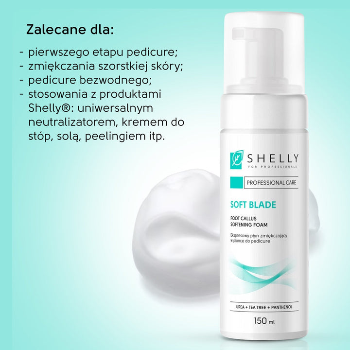 Foot Callus Softening Foam Soft Blade Shelly 150 ml