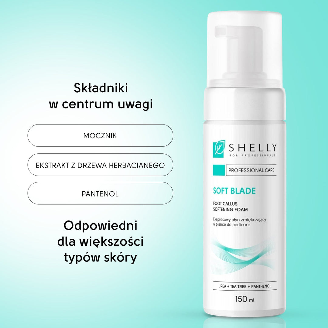 Foot Callus Softening Foam Soft Blade Shelly 150 ml