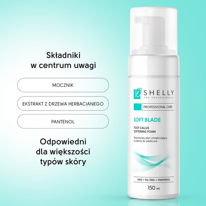 Foot Callus Softening Foam Soft Blade Shelly 150 ml