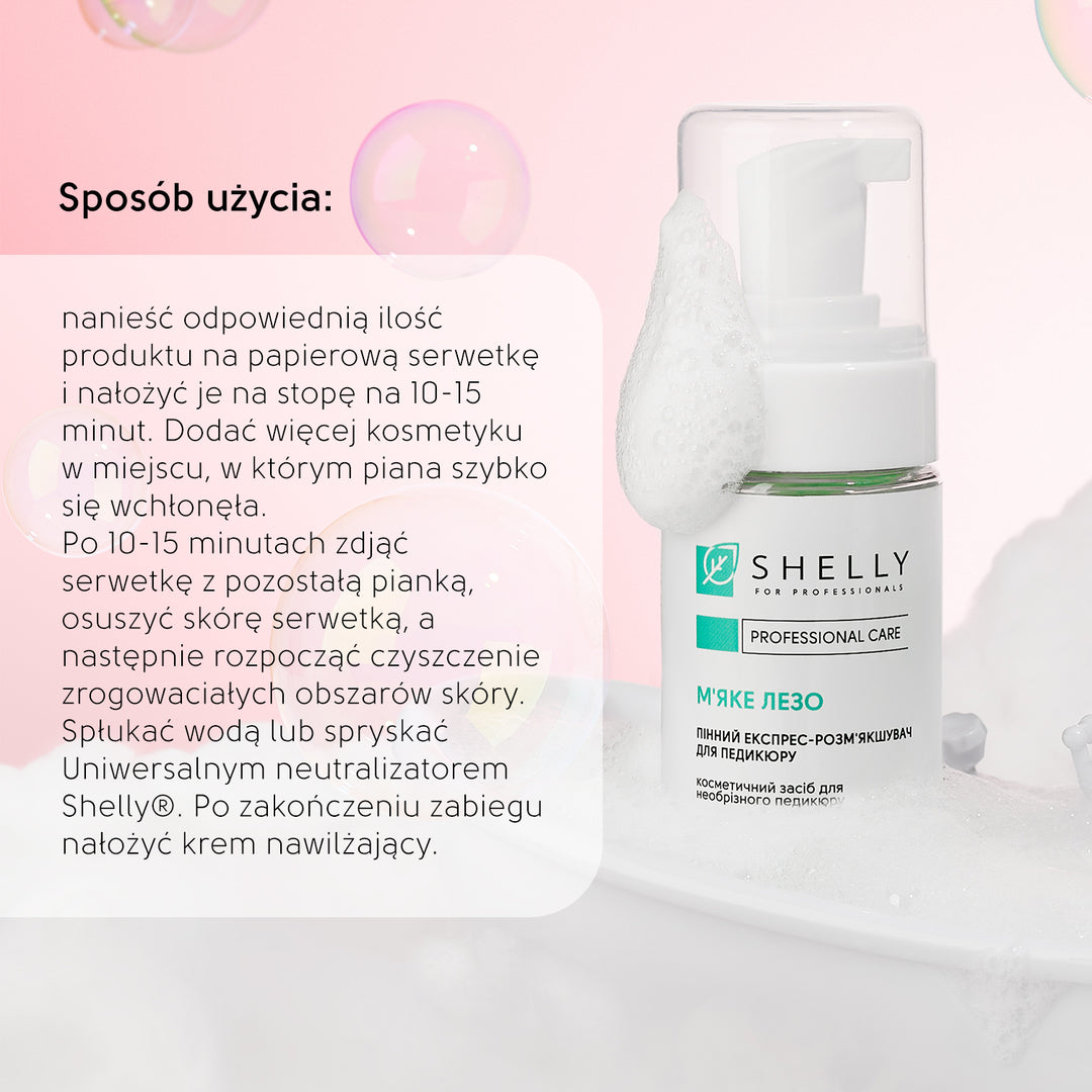 Pianka ekspresowa do zmiękczania pedicure miękka końcówka - 150 ml