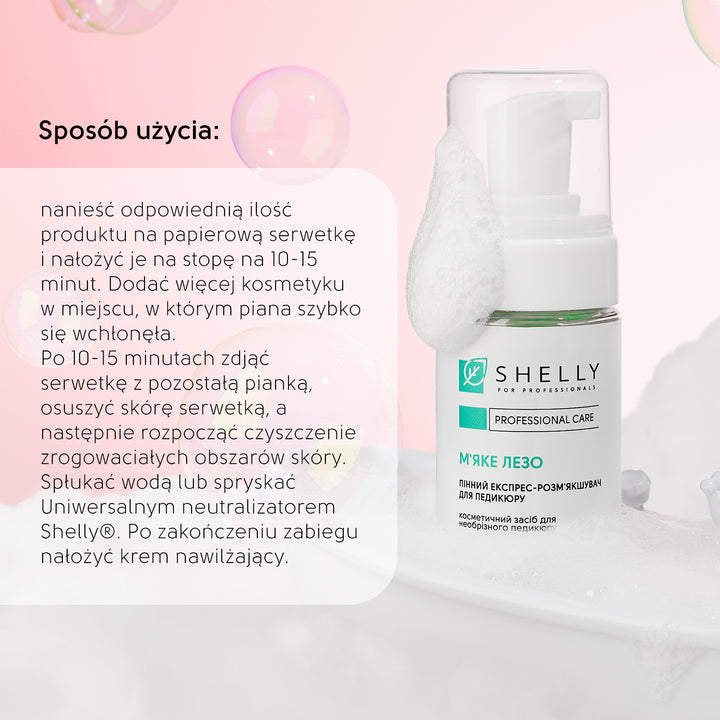 Pianka ekspresowa do zmiękczania pedicure miękka końcówka - 150 ml