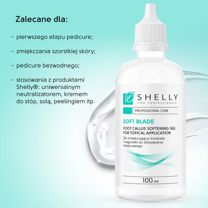 Foot Callus Softening Gel For Topical Application Soft blade Shelly 100 ml