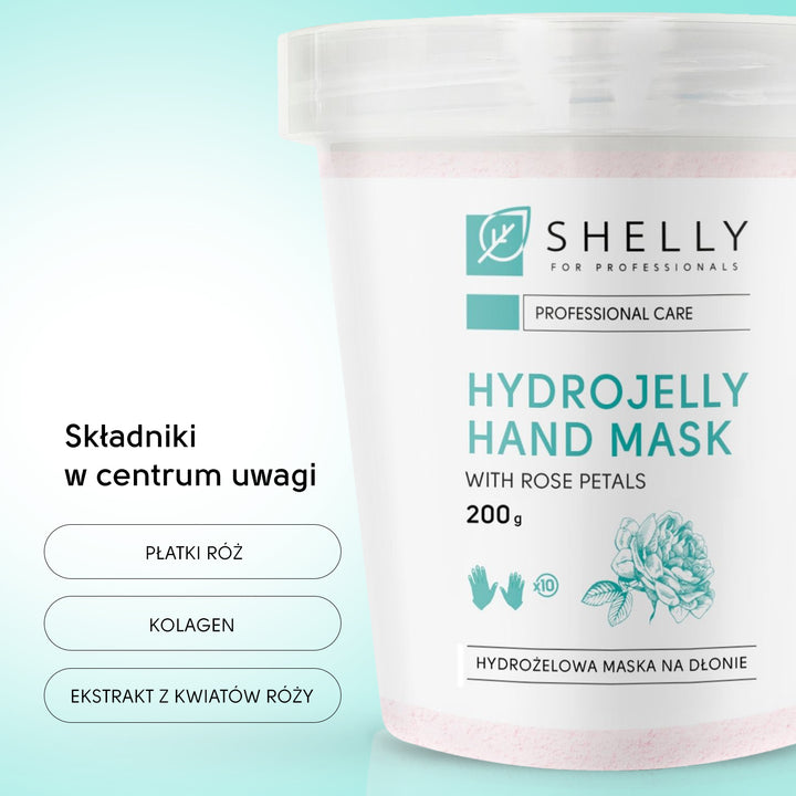 Hydrogel hand mask with rose petal – 200 g