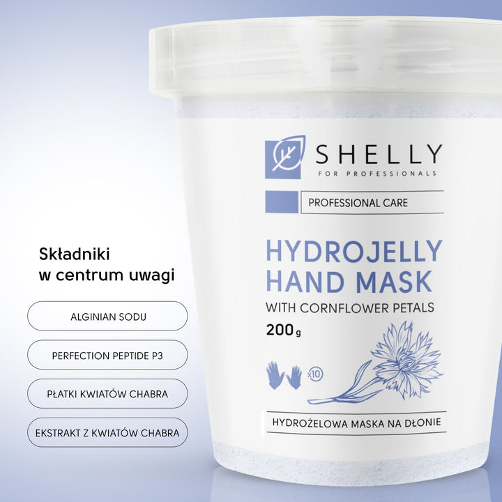 Hydrożelowa Maska do Rąk z Płatkami Chabra - Shelly 200 g