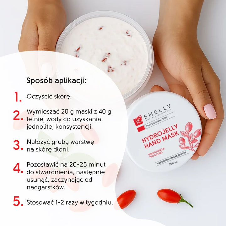 Hydrożelowa Maska do Rąk z Jagodami Goji - Shelly 200 g