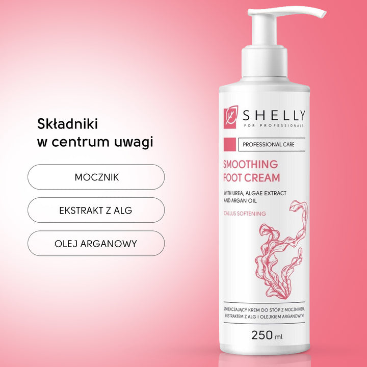 Zmiękczający krem ​​do stóp z mocznikiem, ekstraktem z alg i olejem arganowym - 250 ml