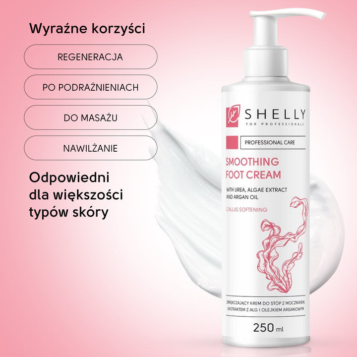 Zmiękczający krem ​​do stóp z mocznikiem, ekstraktem z alg i olejem arganowym - 250 ml