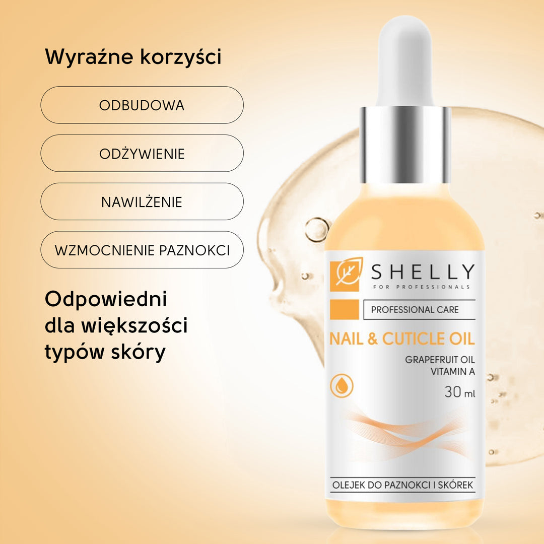 Olejek do paznokci i skórek z ekstraktem z grejpfruta i witaminą A - 30 ml