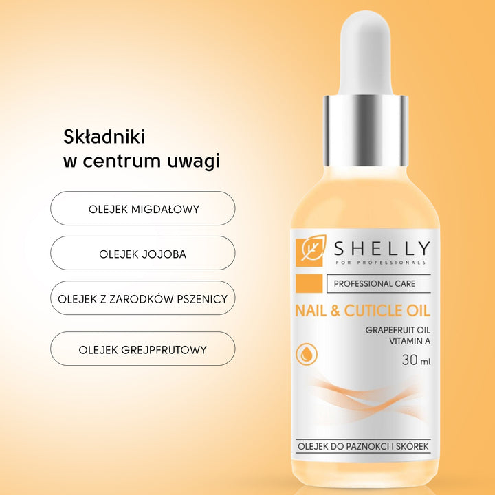 Olejek do paznokci i skórek z ekstraktem z grejpfruta i witaminą A - 30 ml