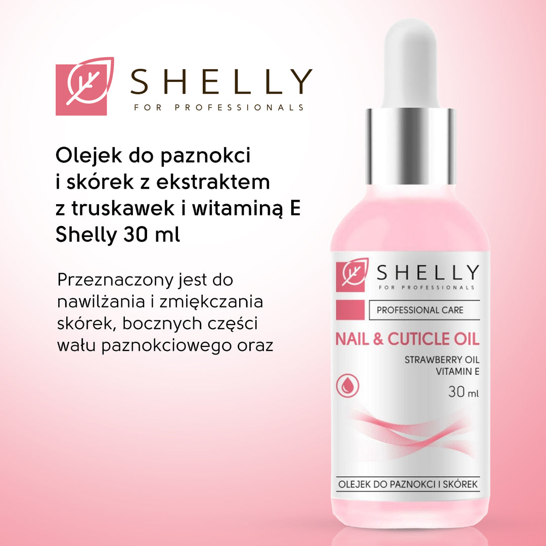 Nail and cuticle oil with strawberry extract and vitamin E - 30 ml
