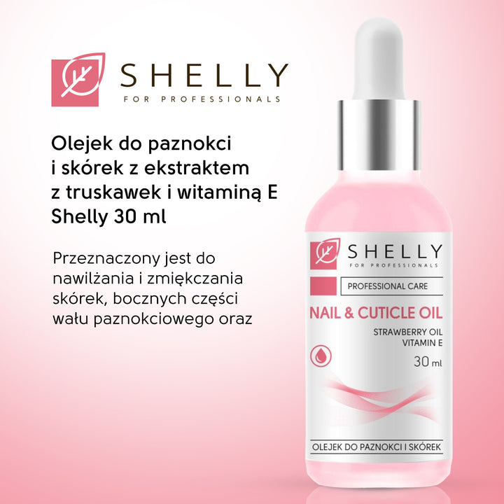 Nail and cuticle oil with strawberry extract and vitamin E - 30 ml