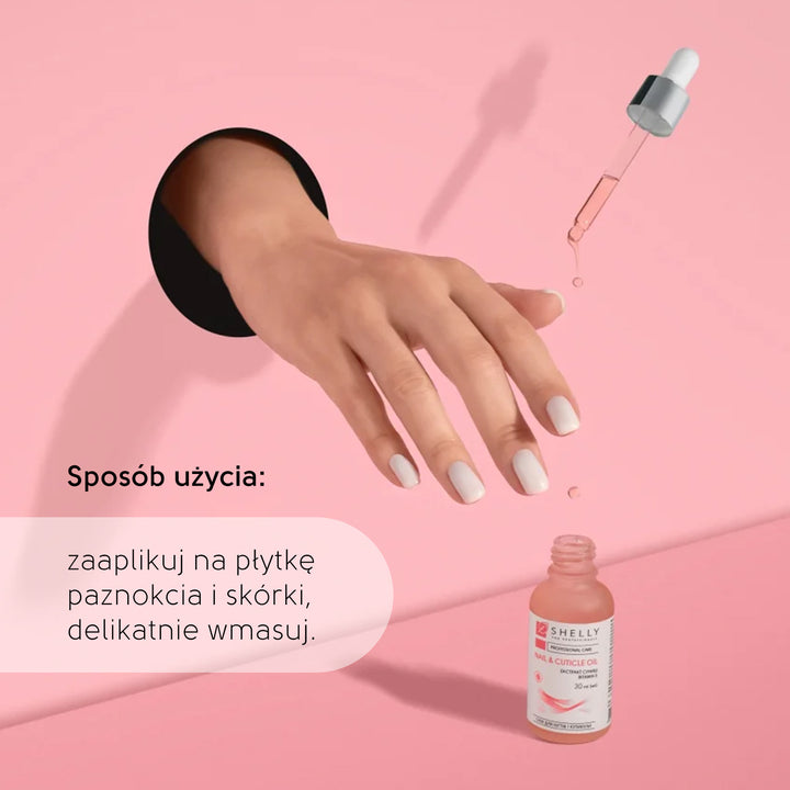 Nail and cuticle oil with strawberry extract and vitamin E - 30 ml