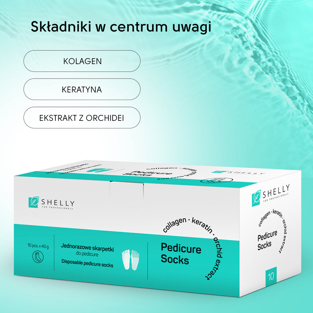 Zestaw skarpetek do pedicure – 10 szt.