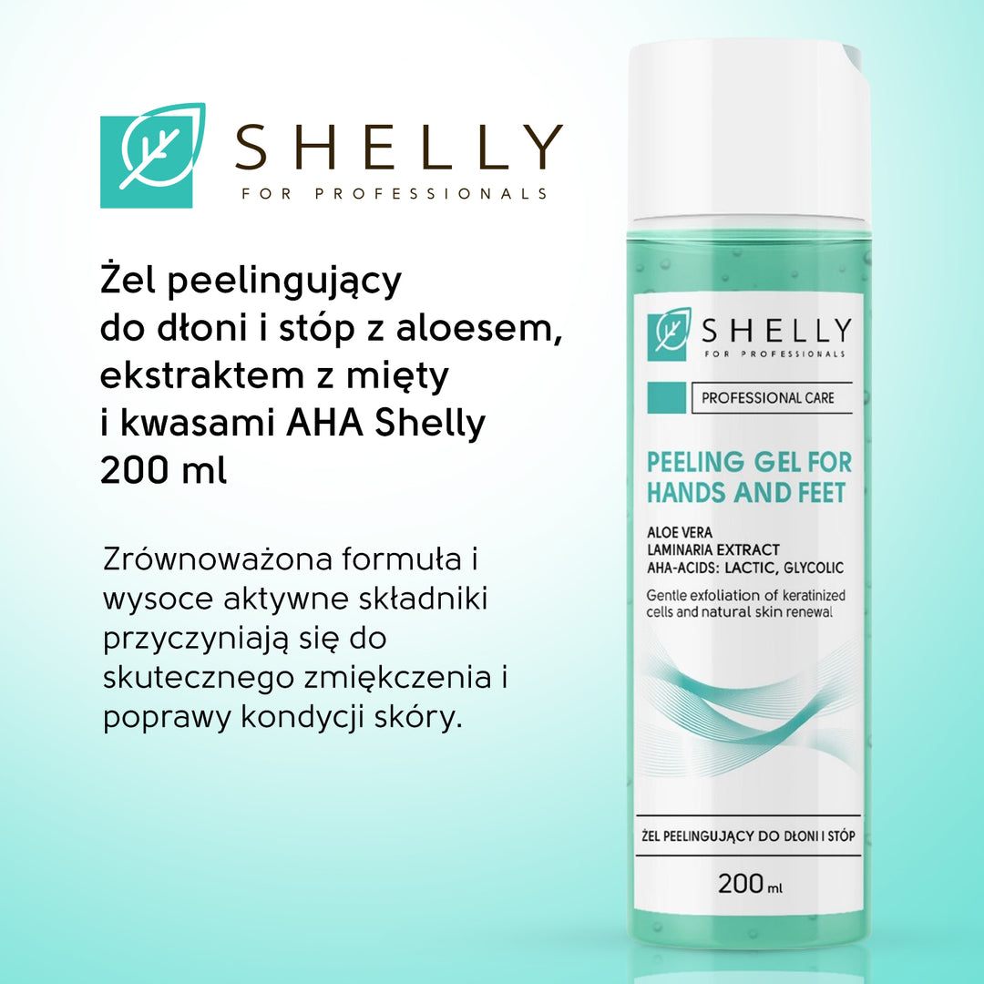 Peelingujący żel do rąk i stóp z aloesem - 200 ml