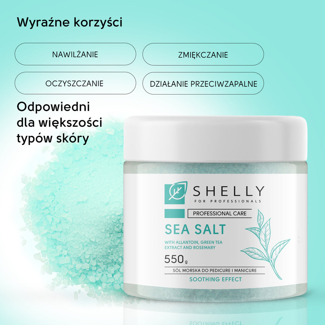 Sól do kąpieli z alantoiną, ekstraktem z zielonej herbaty i rozmarynem - 550 g