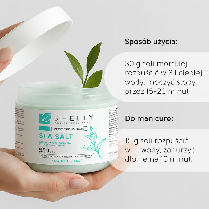 Sól do kąpieli z alantoiną, ekstraktem z zielonej herbaty i rozmarynem - 550 g