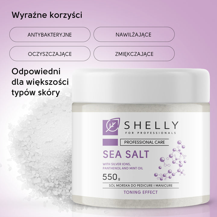 Bath salt with silver ions, panthenol and mint oil - 550 g
