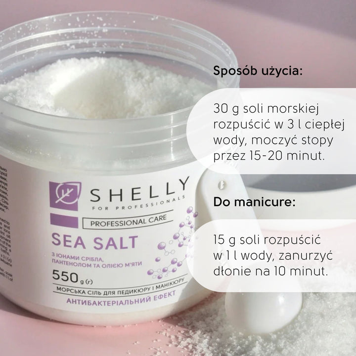 Bath salt with silver ions, panthenol and mint oil - 550 g