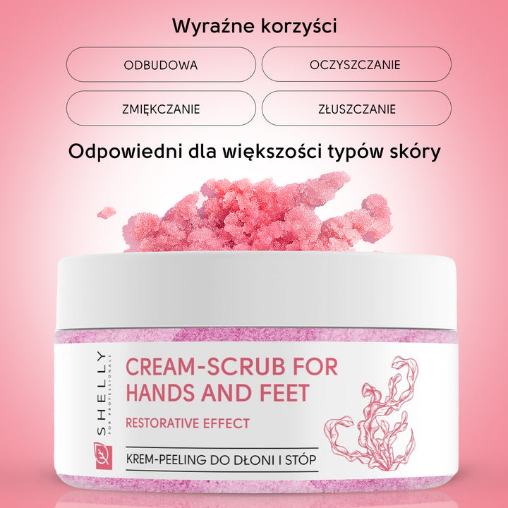 Krem-peeling do rąk i stóp z mocznikiem, ekstraktem z alg i olejem arganowym - 350 g