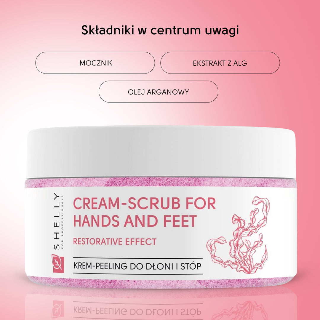 Krem-peeling do rąk i stóp z mocznikiem, ekstraktem z alg i olejem arganowym - 350 g
