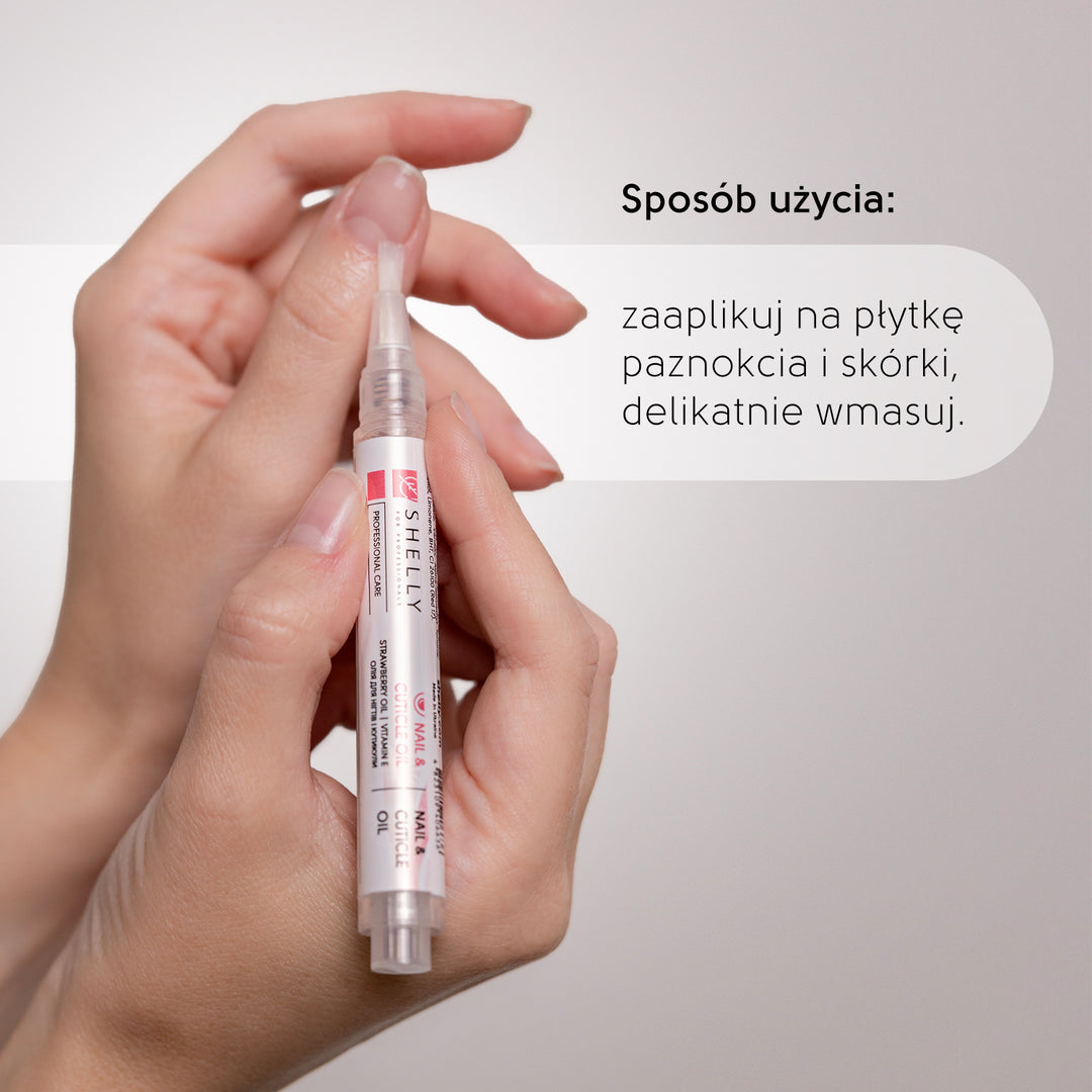 Olejek do paznokci i skórek z ekstraktem z truskawek i witaminą E - 3 ml