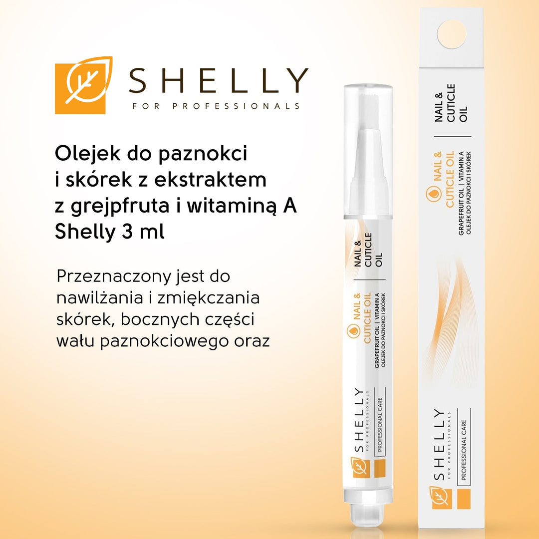 Nail and cuticle oil with grapefruit extract and vitamin A Shelly 3 ml