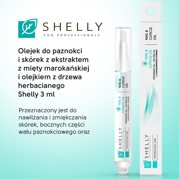 Olejek do paznokci i skórek z ekstraktem z mięty marokańskiej i olejkiem z drzewa herbacianego - 3 ml