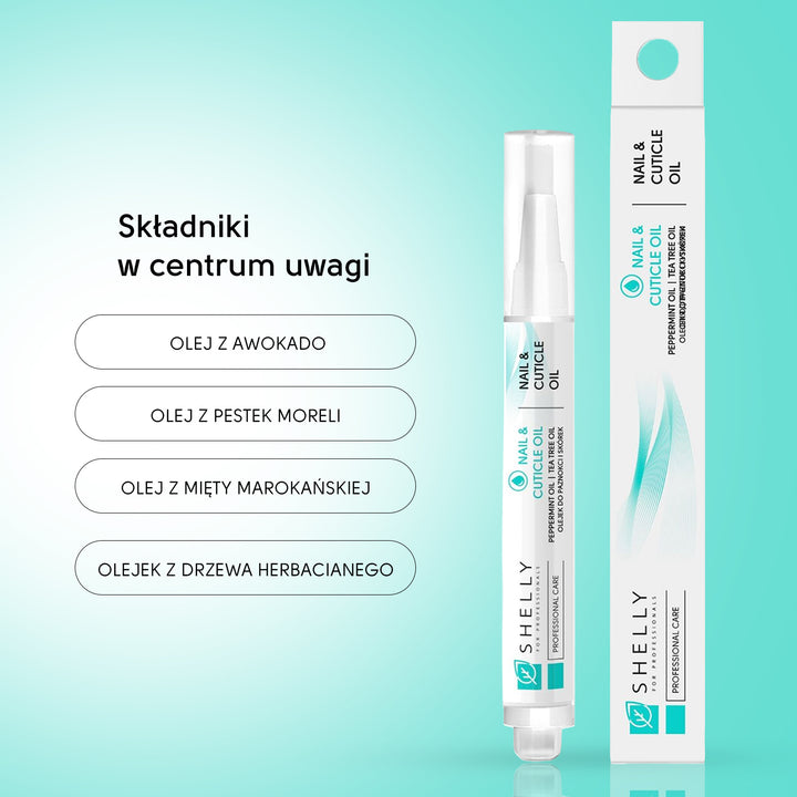 Olejek do paznokci i skórek z ekstraktem z mięty marokańskiej i olejkiem z drzewa herbacianego - 3 ml