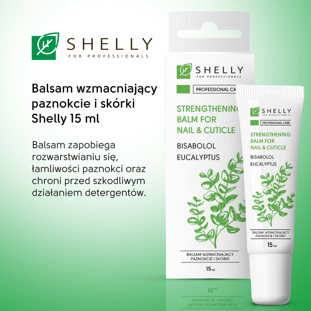 Strengthening balm for nail and cuticle with bisabolol and eucalyptus Shelly 15 ml