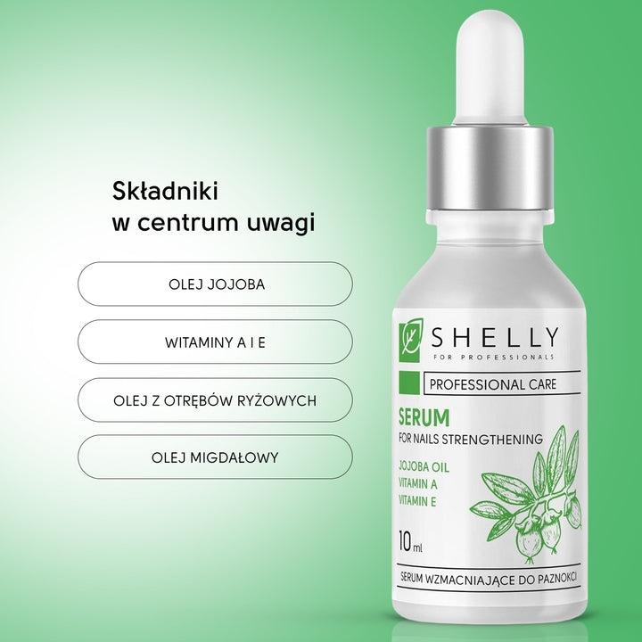 Strengthening nail serum with jojoba oil and vitamins A, E - 10 ml