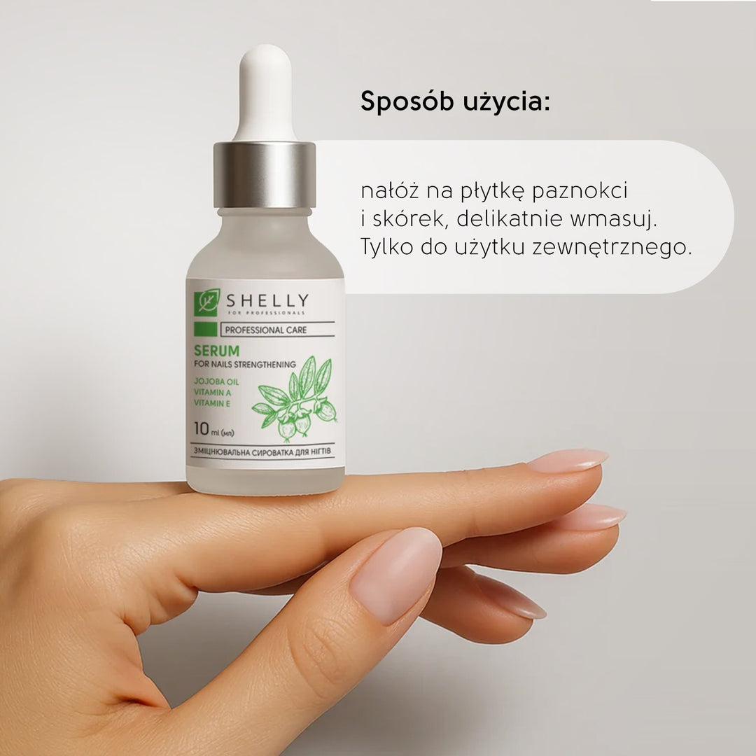 Strengthening nail serum with jojoba oil and vitamins A, E - 10 ml