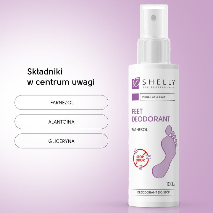 Dezodorant długo działający do stóp z farnezolem - 100 ml