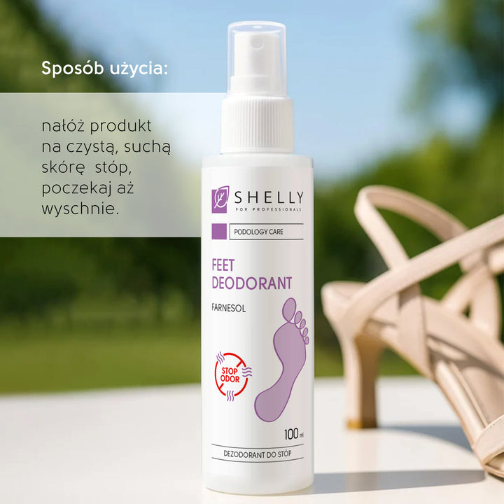 Dezodorant długo działający do stóp z farnezolem - 100 ml
