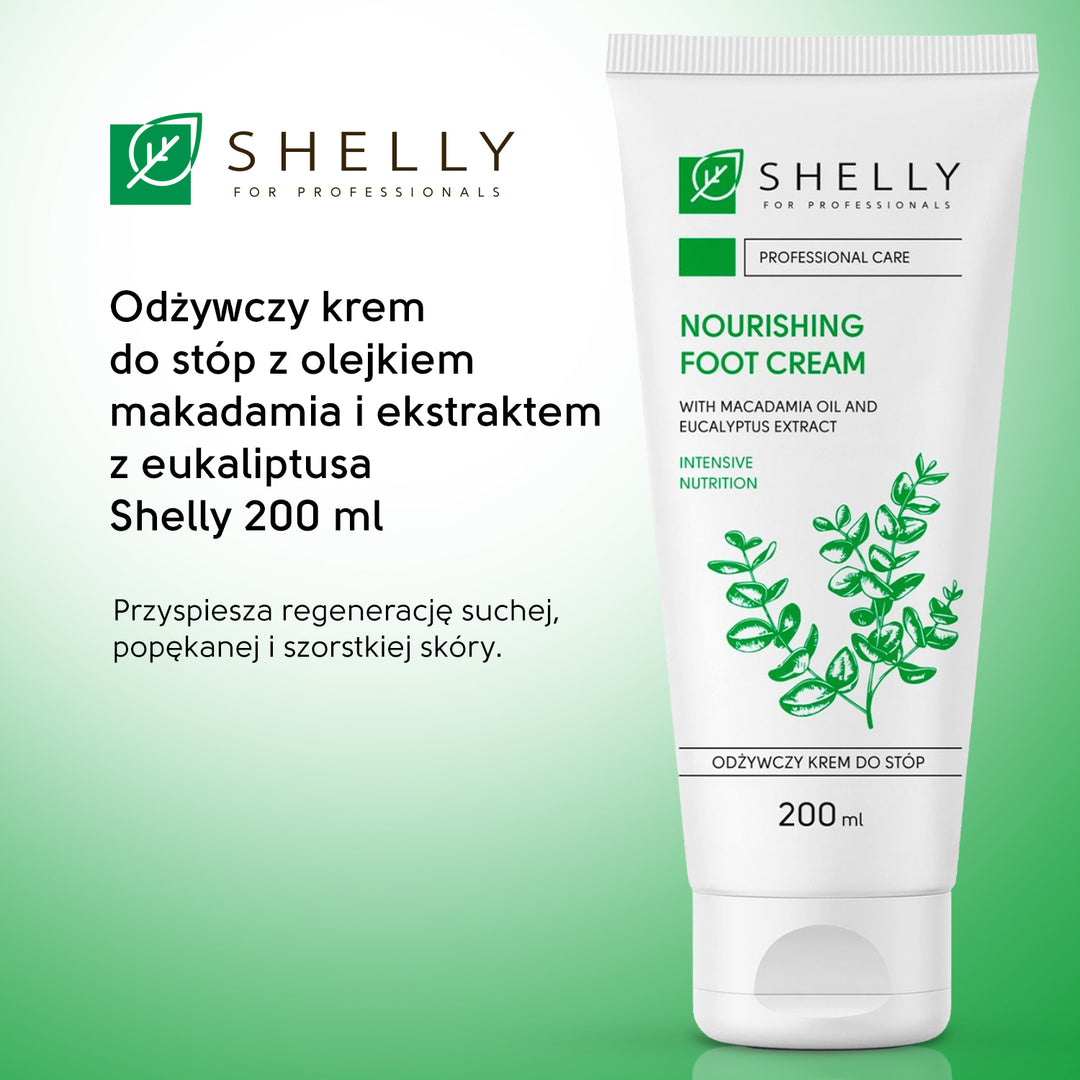 Odżywczy krem ​​do stóp z olejem makadamia i ekstraktem z eukaliptusa - 200 ml