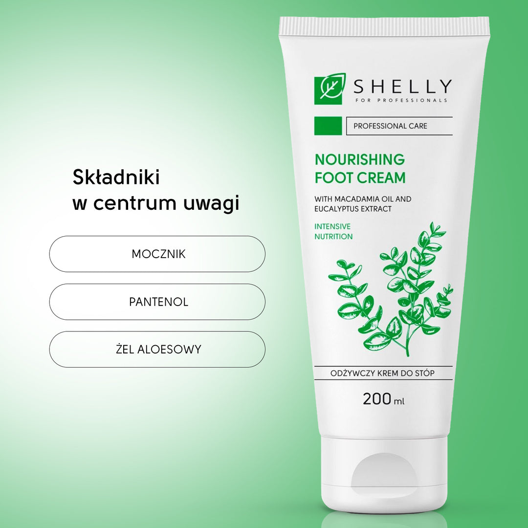 Odżywczy krem ​​do stóp z olejem makadamia i ekstraktem z eukaliptusa - 200 ml