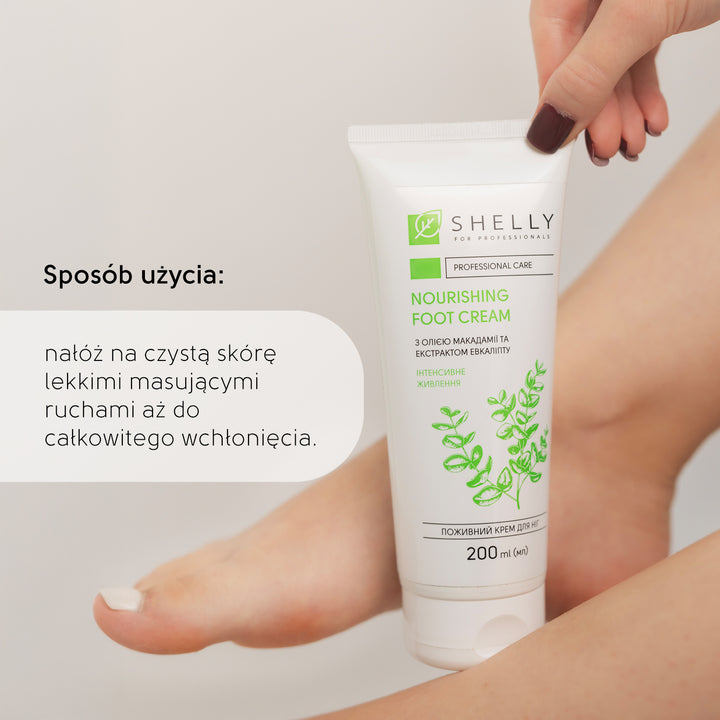Odżywczy krem ​​do stóp z olejem makadamia i ekstraktem z eukaliptusa - 200 ml