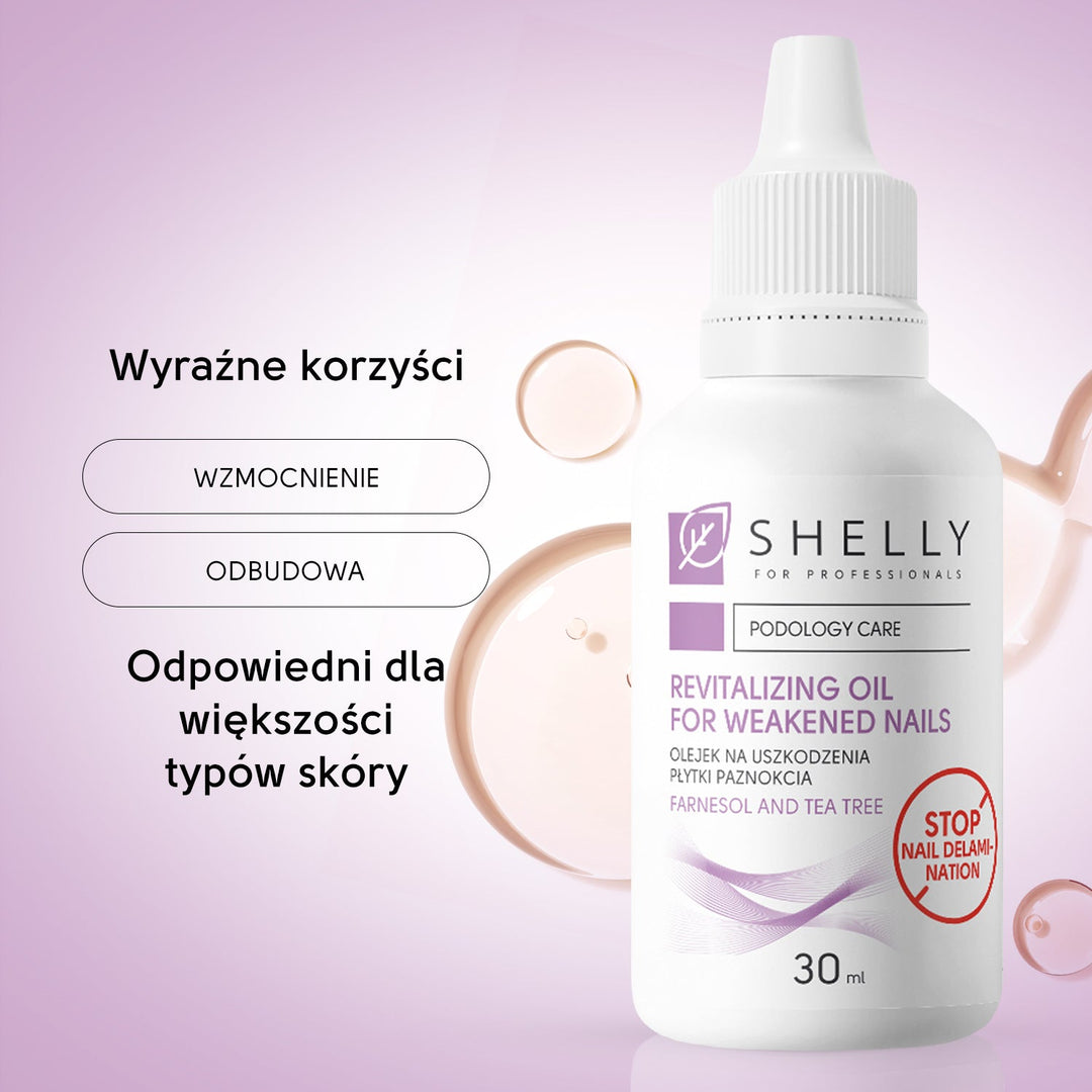 Revitalizing oil for weakened nails Shelly with farnesol and tea tree 30 ml